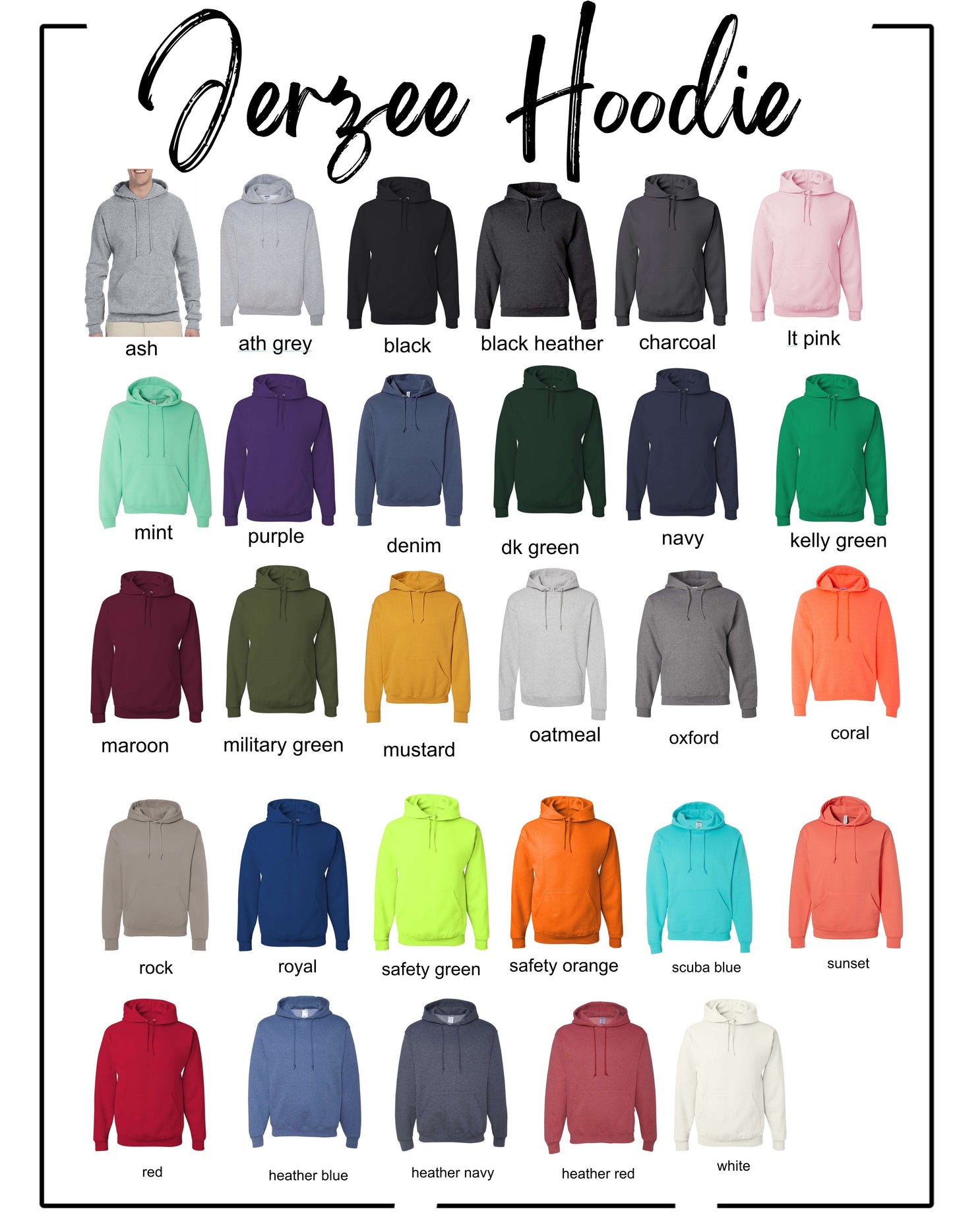 Jerzee Hoodie- Adult