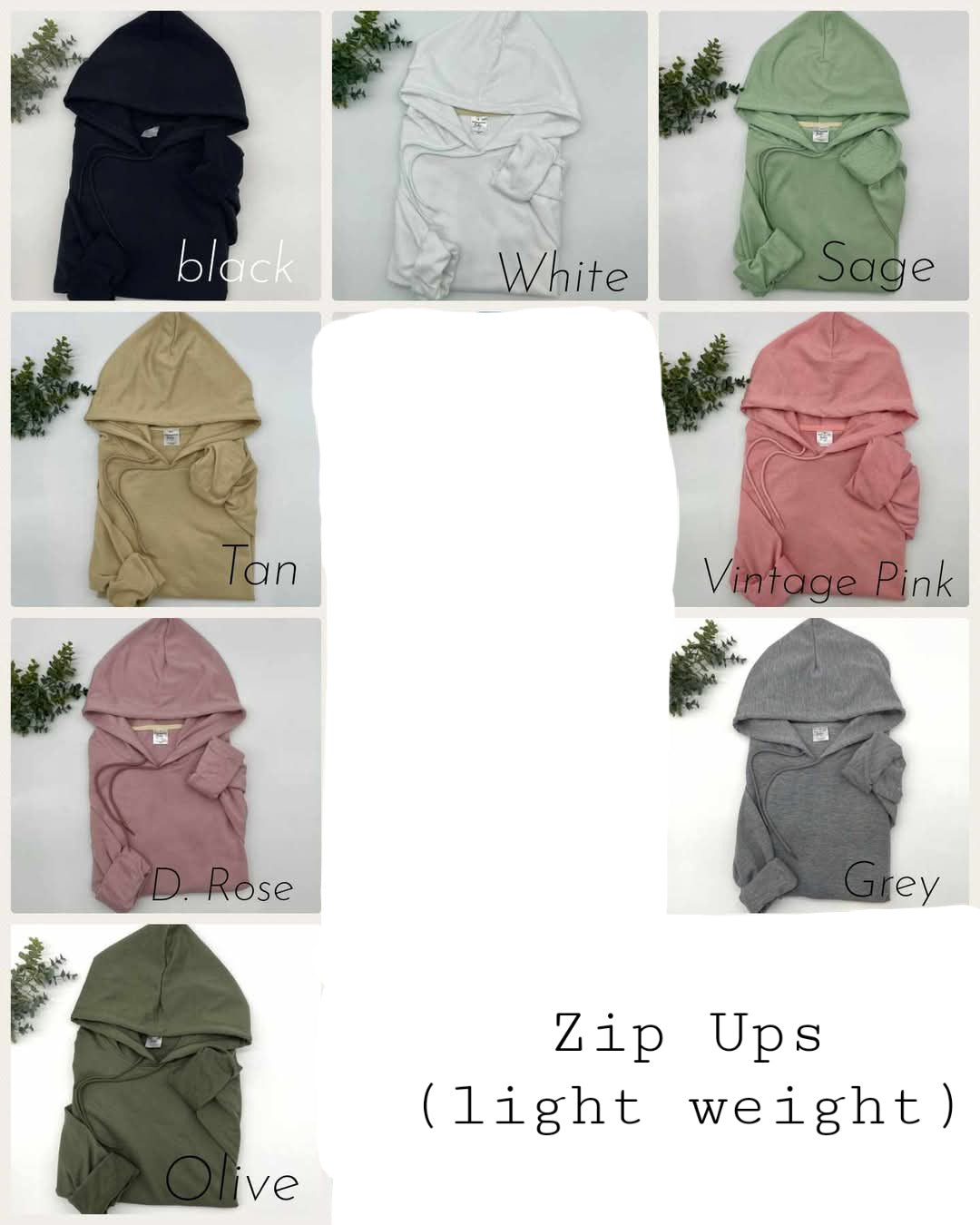 Zip Up(light weight poly)