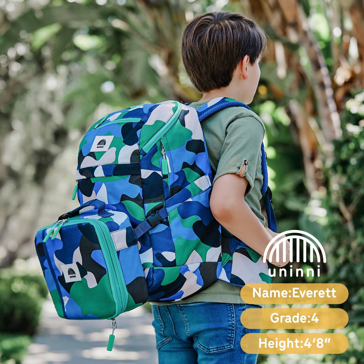 Backpack- Camo Kid Blue/Green
