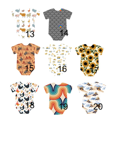 Baby Onesie Birth Stats Ornament