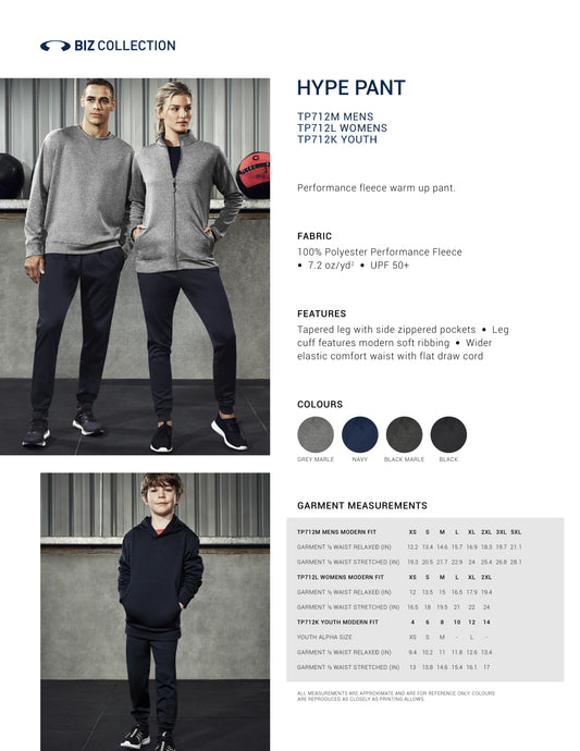 Hype Joggers Colour Chart (BC)
