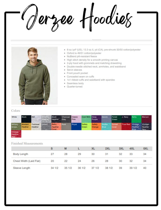 Jerzee Hoodie- Adult