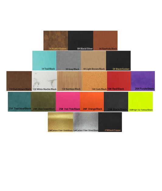 Leatherette Colour Chart