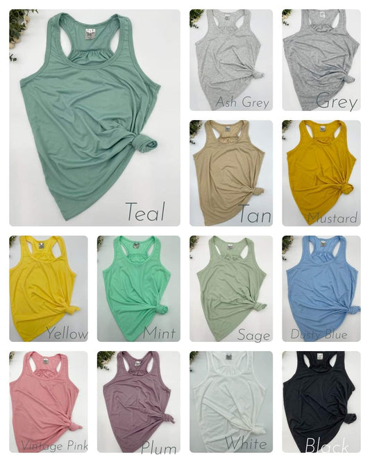 Flowy Tank top-colour chart