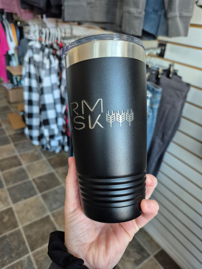 202- BLACK"FARM SASK" 20oz TUMBLER