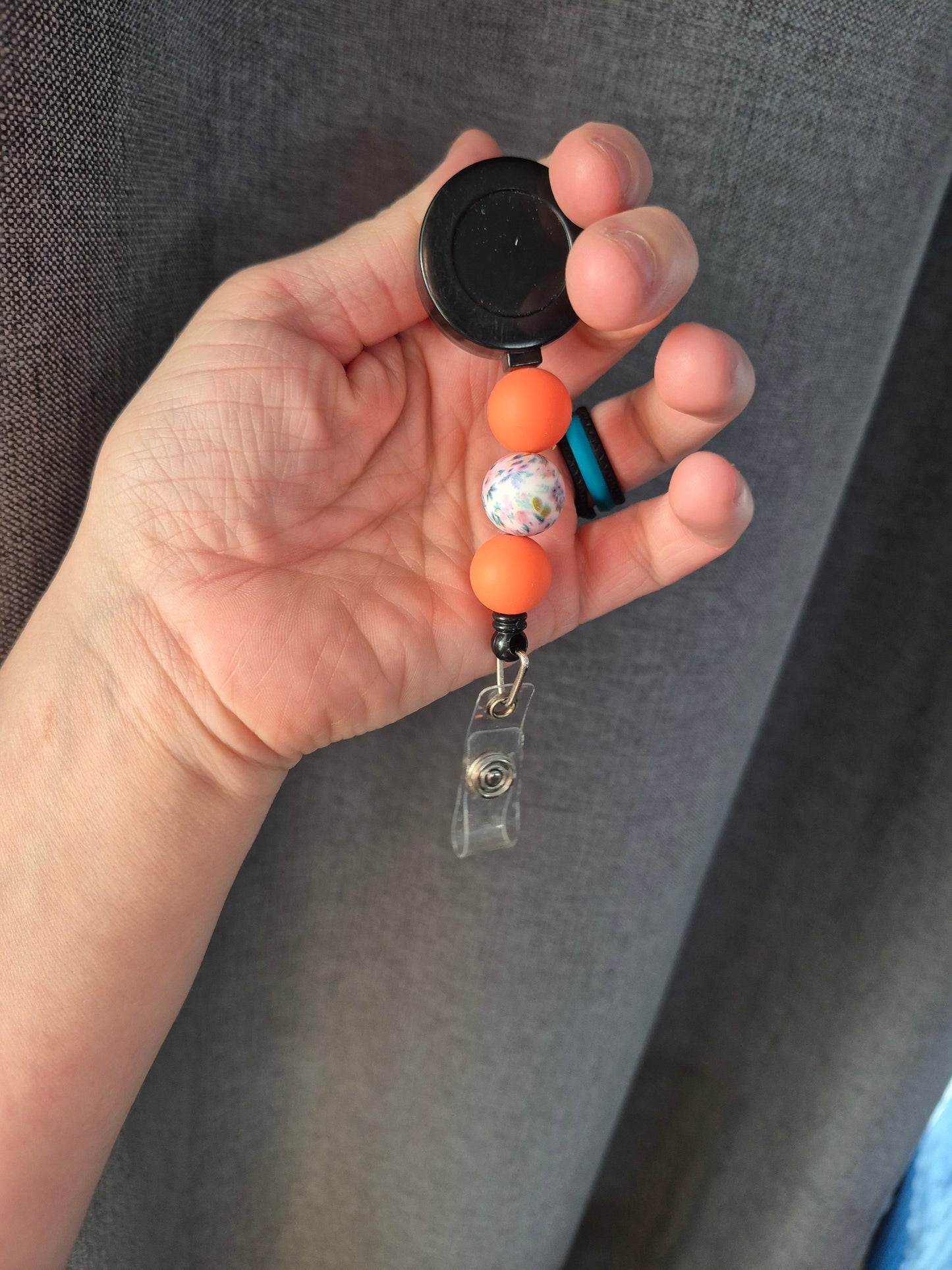 Beaded Badge Reel
