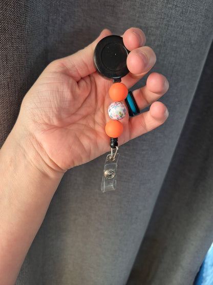 Beaded Badge Reel
