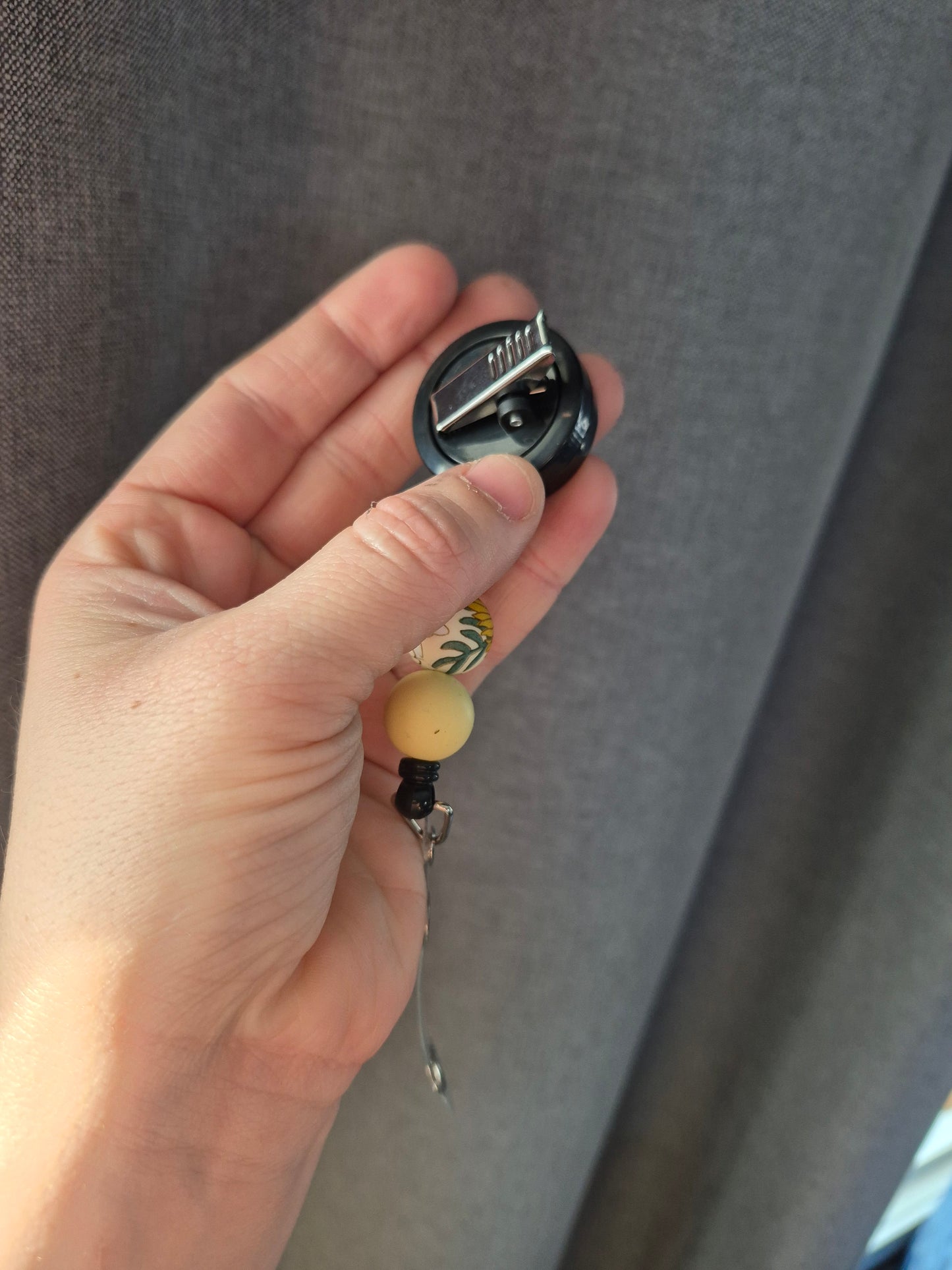 Beaded Badge Reel