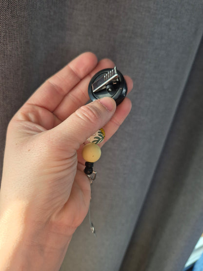 Beaded Badge Reel