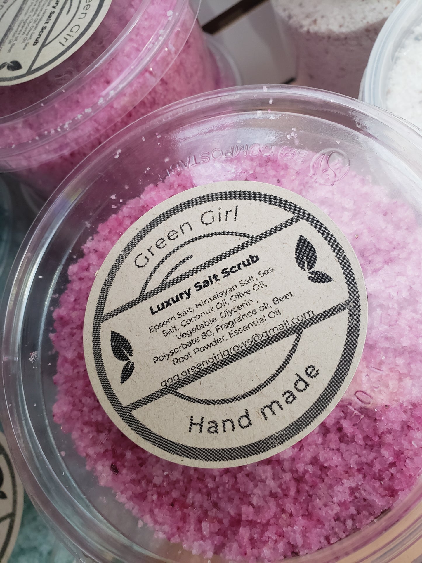 Luxury salt scrubs- green girl