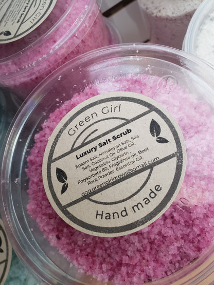 Luxury salt scrubs- green girl