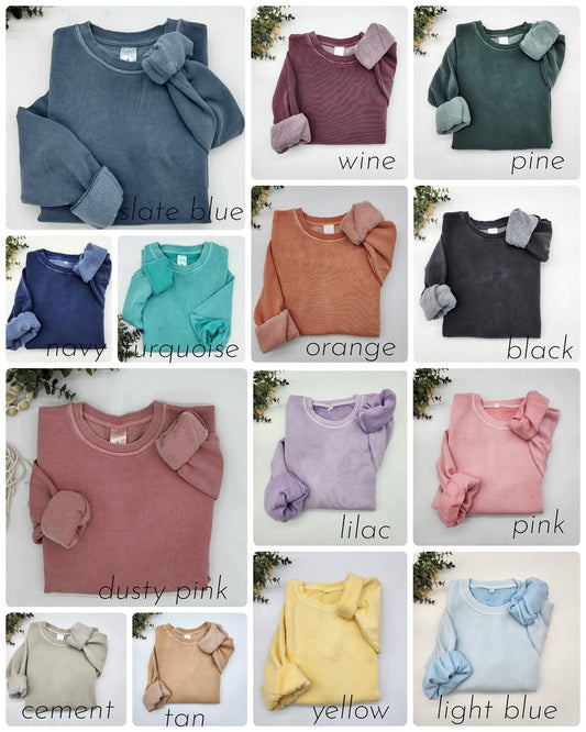 Pigment Dyed Crewneck-Adult