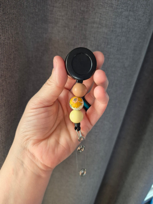 Beaded Badge Reel