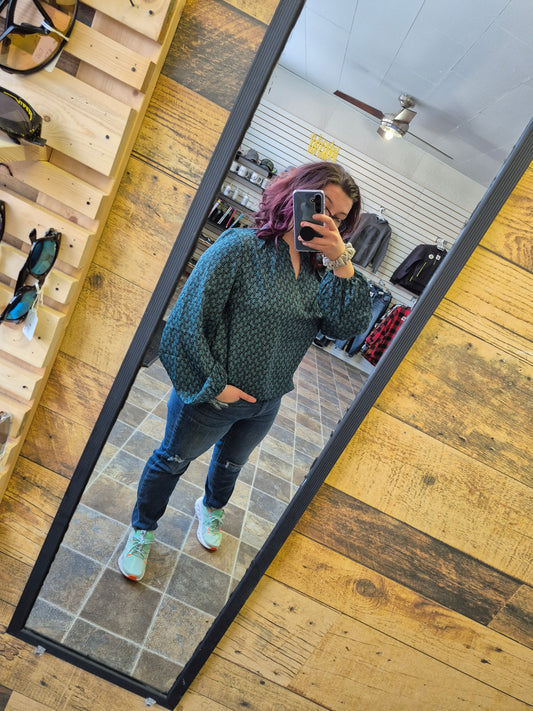 405- Teal  Blouse