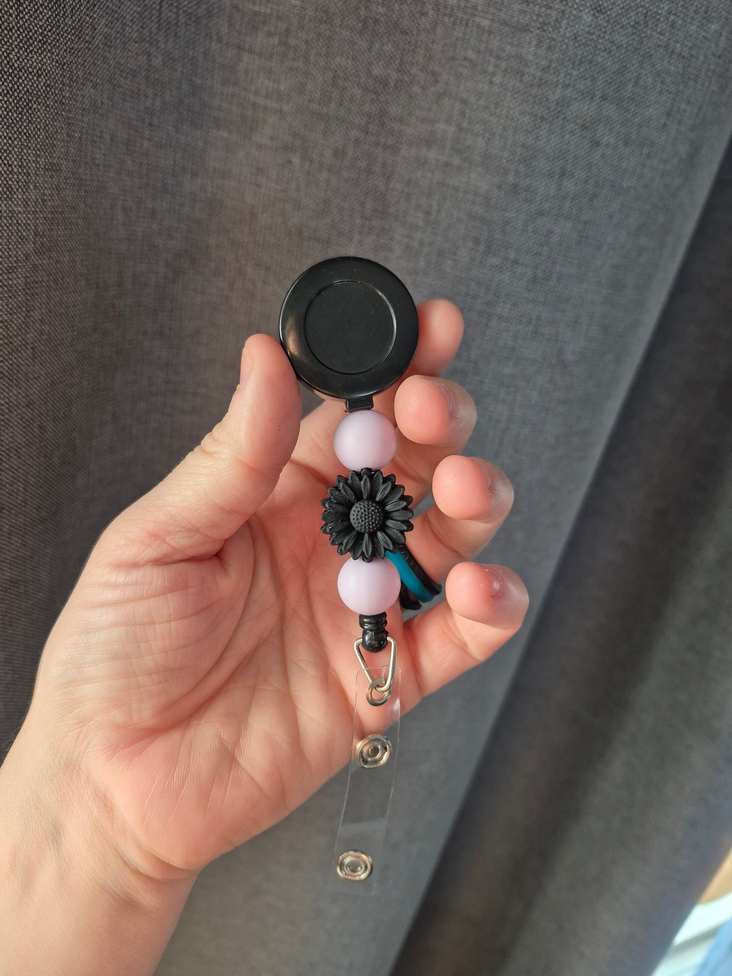 Beaded Badge Reel