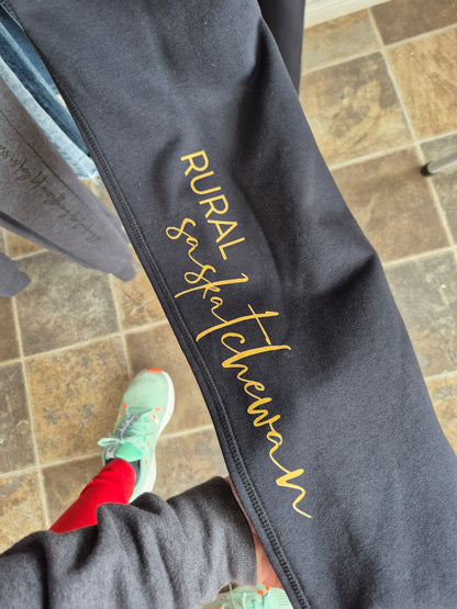 707- 2XL BLACK SWEATPANTS" RURAL SK"